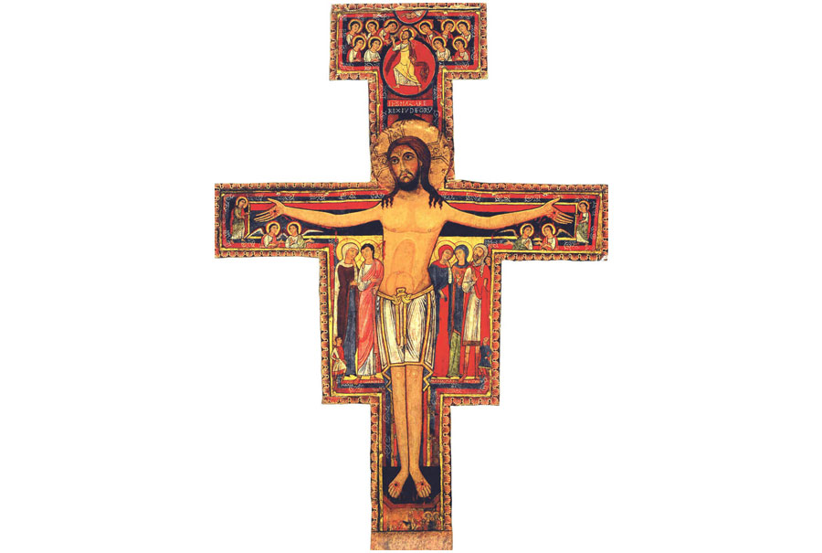 Abbildung eines Kreuzes mit Jesus Christus
